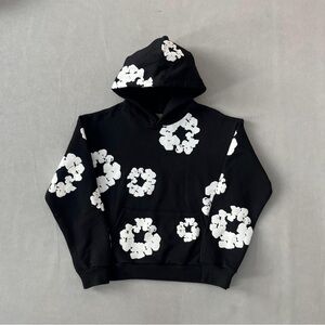 Denim Tears Black and White Hoodie